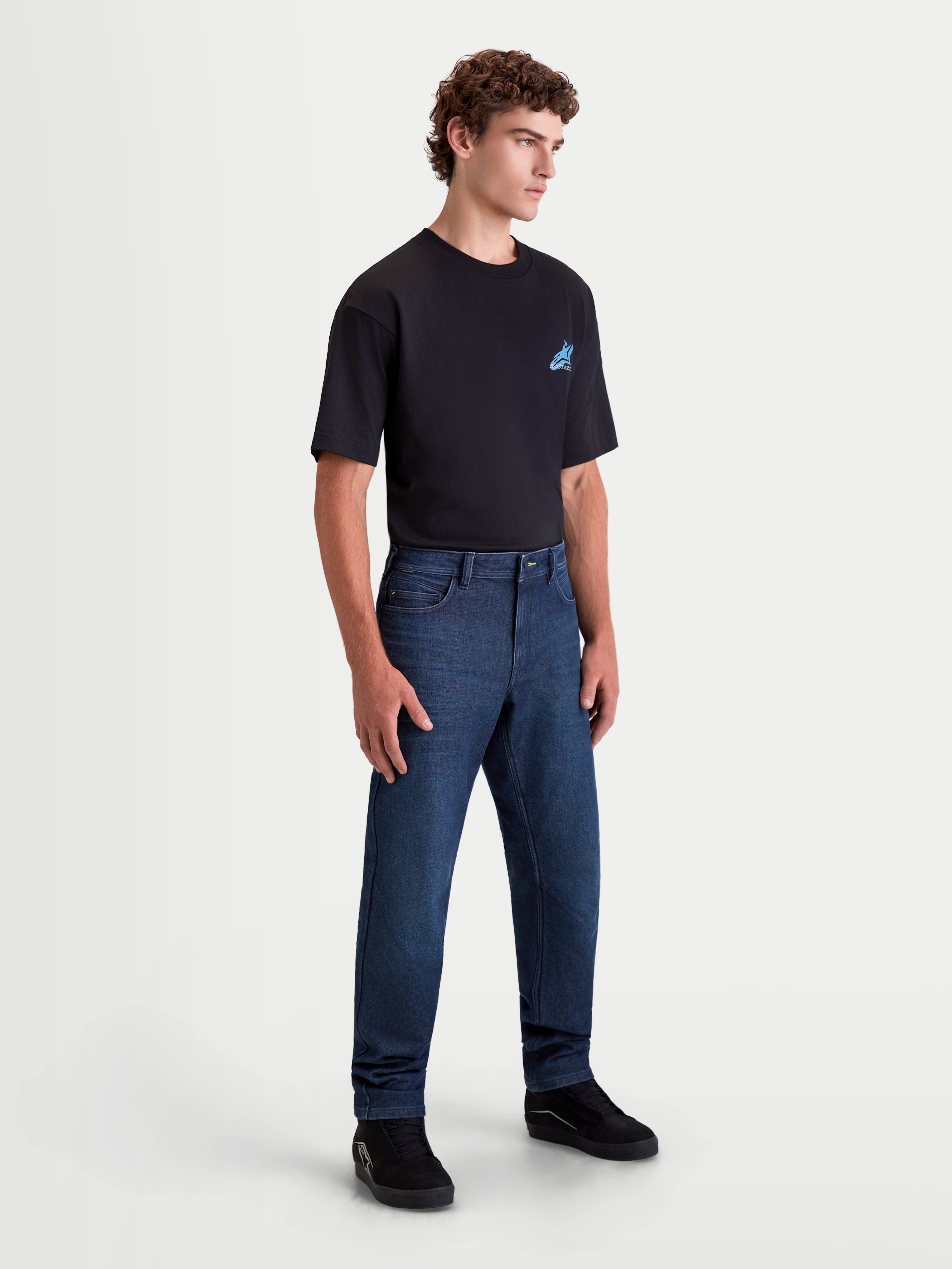 Alpinestars Flex-AST 10 Tough Max Denim Pants (Short Leg) Dark Blue
