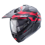 Caberg Tourmax X Helmet - Sarabe L2 Matt Gun Metal/Black/Red