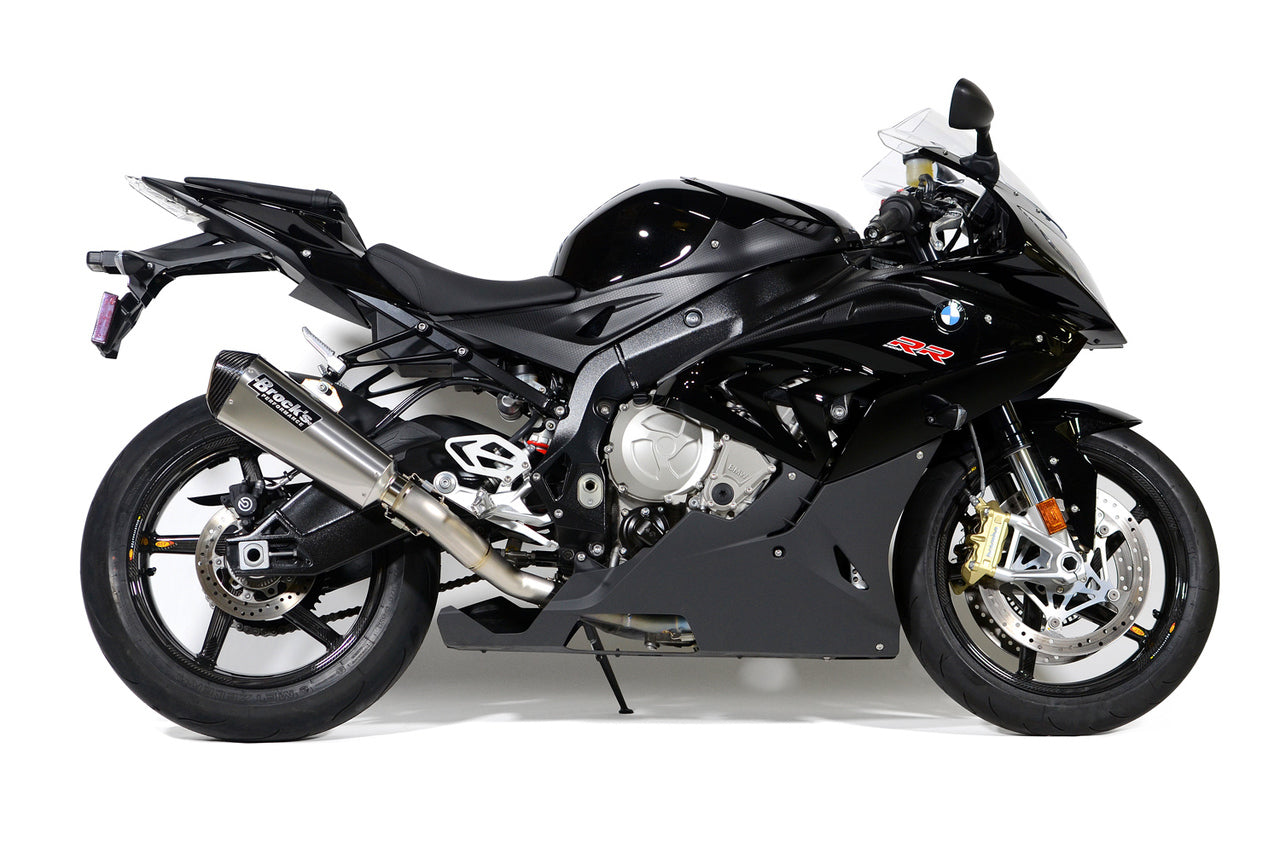 Brocks CT Single Full Exhaust System w/ 16" QuietKore Muffler for BMW S 1000 R