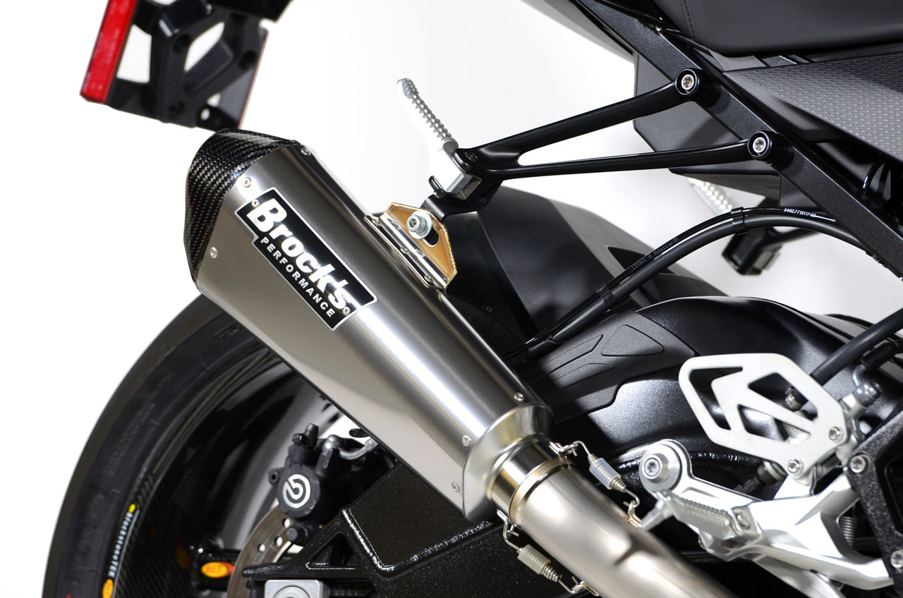 Brocks CT Single Full Exhaust System w/ 16" Muffler for BMW S1000RR