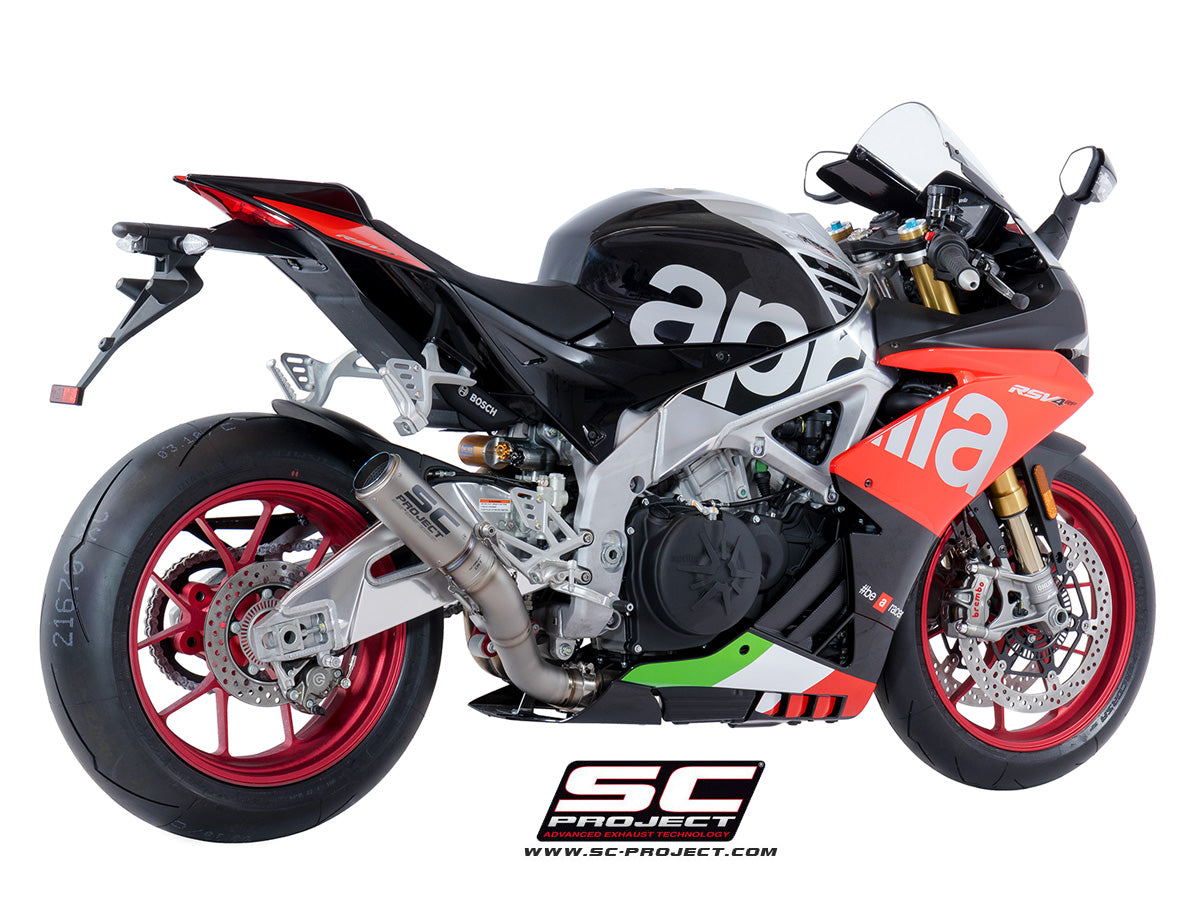 SC Project CR-T High Position Slip-On Exhaust for Aprilia RSV4 RR