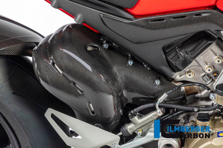 Ilmberger Carbon Fibre Exhaust Protection For Ducati Streetfighter V4 2020-22
