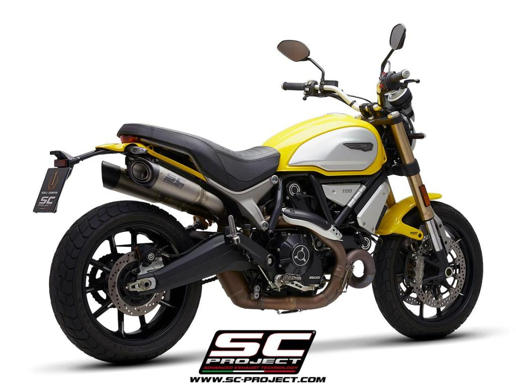 SC Project S1 Slip-On Exhaust for Ducati Scrambler 1100 2018-19