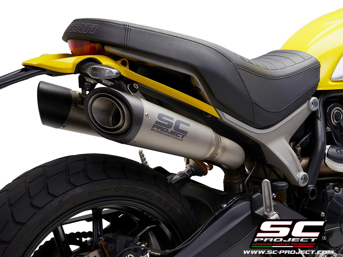 SC Project S1 Slip-On Exhaust for Ducati Scrambler 1100 2018-19