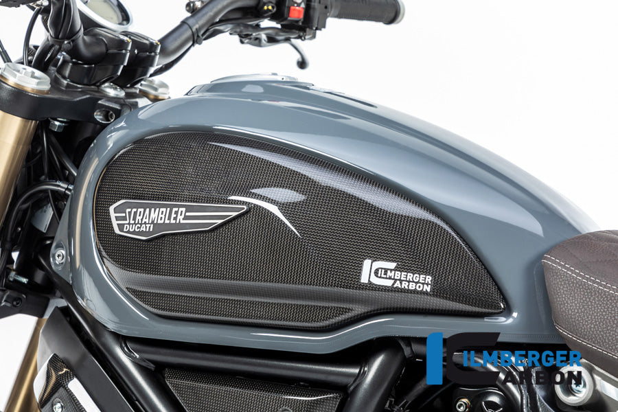 Ilmberger Carbon Fibre Left Side Tank Cover For Ducati Scrambler 1100 2017-22