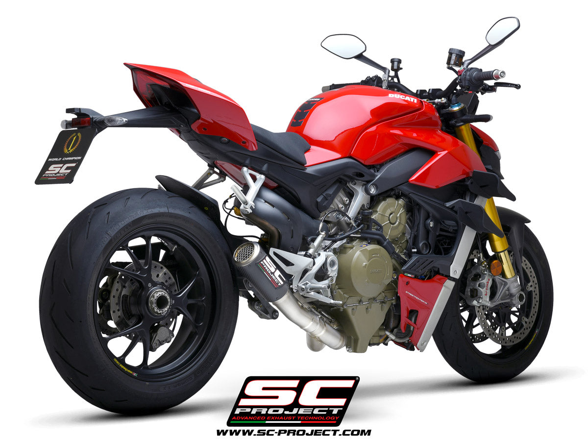 SC Project CR-T M2 2-1 Full Exhaust System for Ducati Streetfighter V4 2021-22