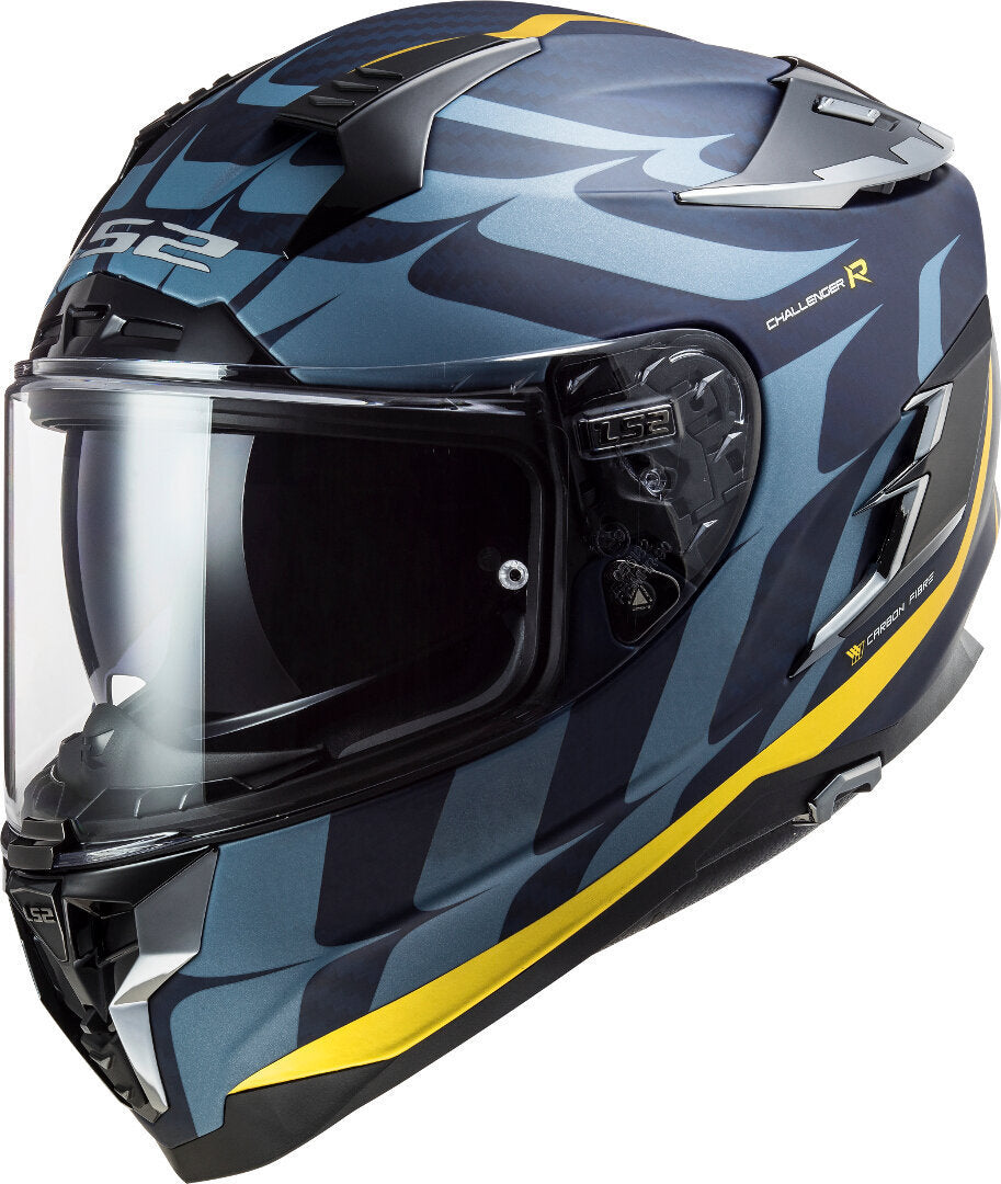 LS2 FF327 Challenger Flames Carbon Helmet