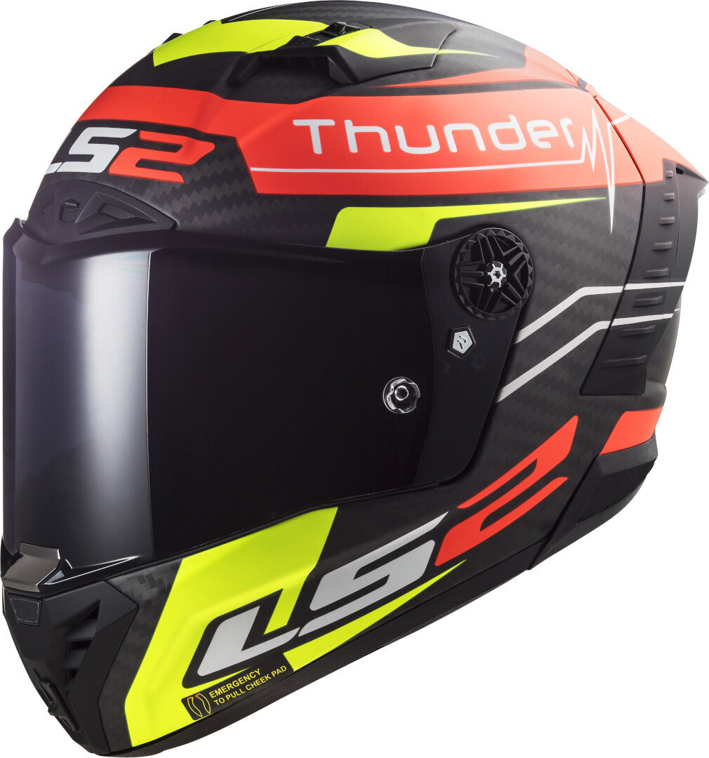 LS2 FF805 Thunder Black Attack Carbon Helmet