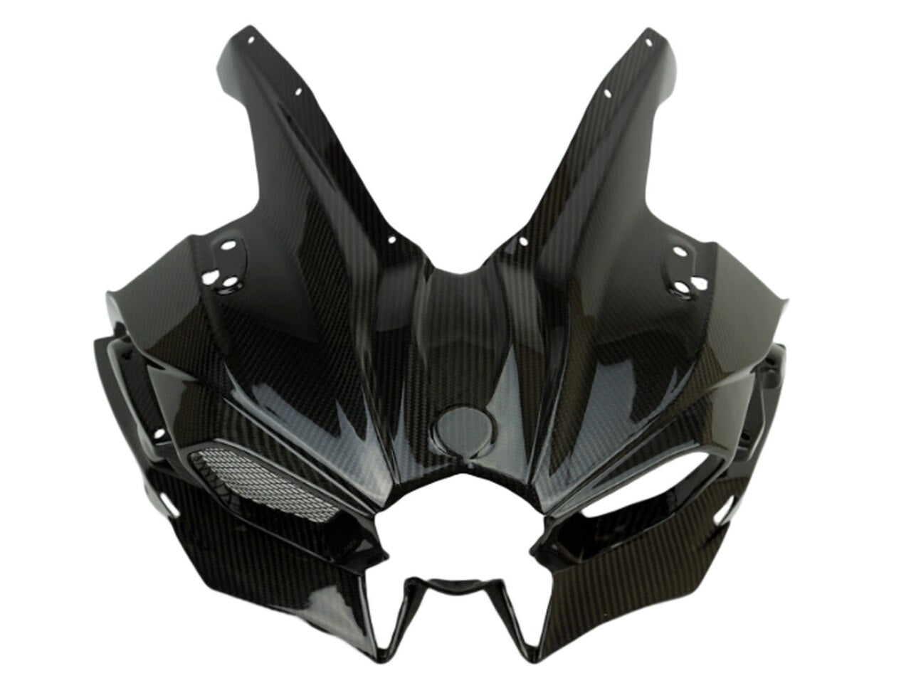Motocomposites Front Fairing with Air Intakes in 100% Carbon Fiber for Kawasaki Ninja H2