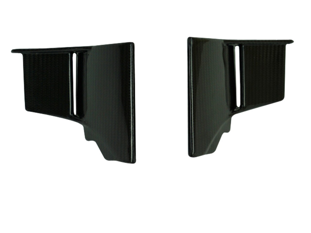 Motocomposites Lower Wings in Carbon with Fiberglass for Kawasaki Ninja H2