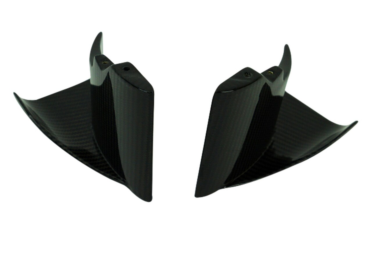 Motocomposites Lower Wings in Carbon with Fiberglass for Kawasaki Ninja H2