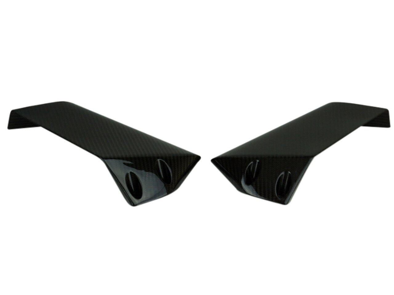 Motocomposites Upper Wings in 100% Carbon Fiber for Kawasaki Ninja H2
