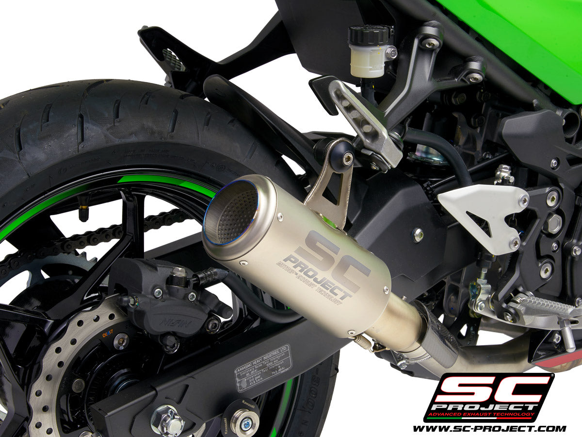 SC Project CR-T Slip-On Exhaust for Kawasaki Ninja 400 2018-22
