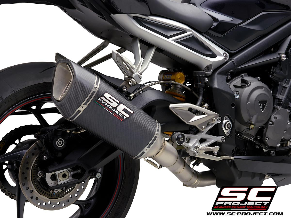 SC Project SC1-R Full Exhaust System 3-1 for Triumph Street Triple RS 2020-22