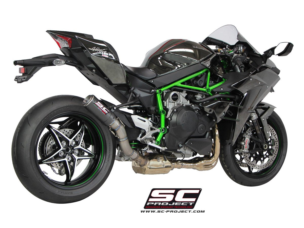 SC Project CR-T Slip-On Exhaust for Kawasaki Ninja H2 2015-20