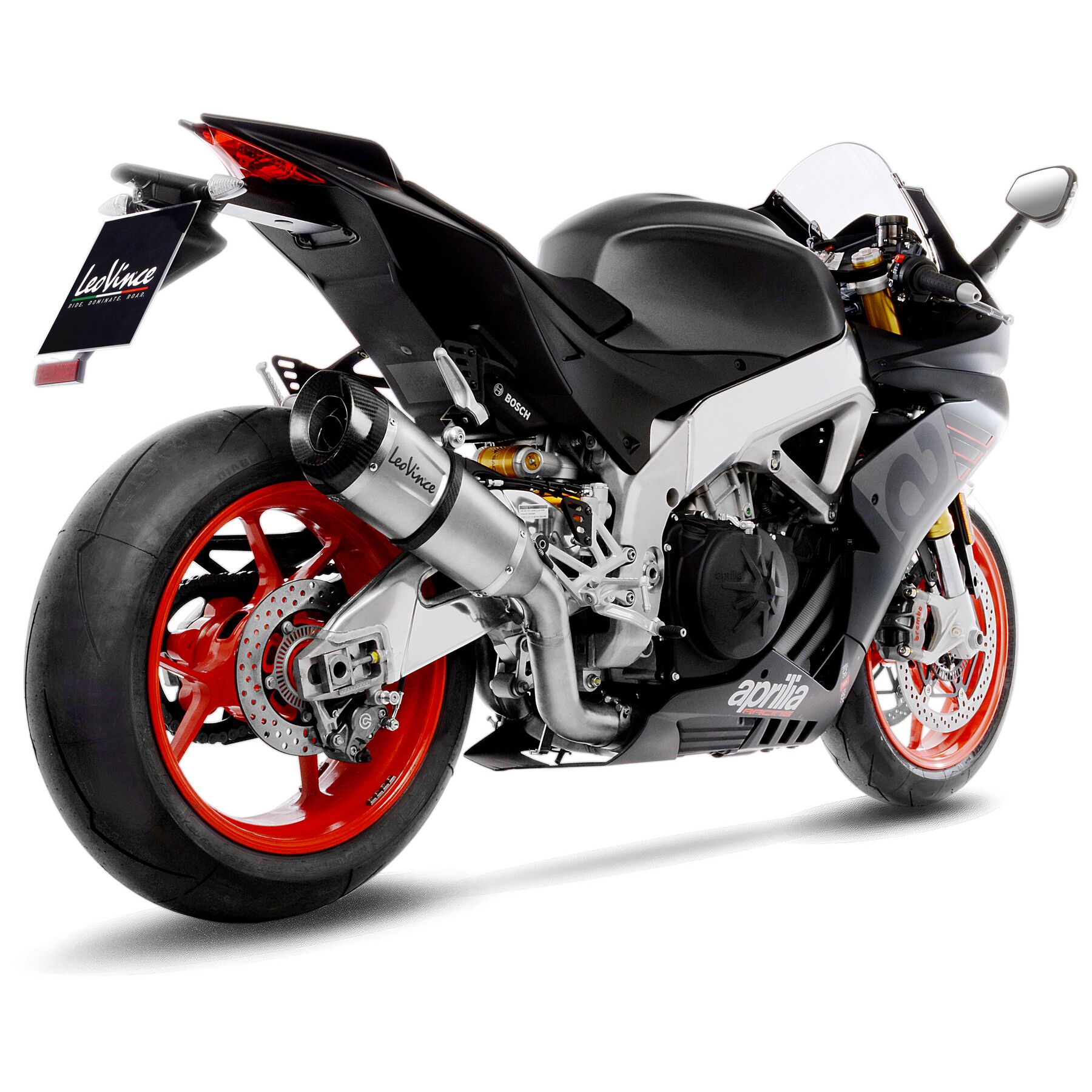 LeoVince Factory S Slip-On Exhaust for Aprilia RSV4 RF