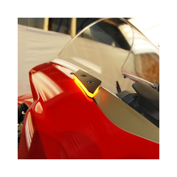 New Rage Cycles Mirror Block Off LED Turn Signals for Ducati Panigale V4