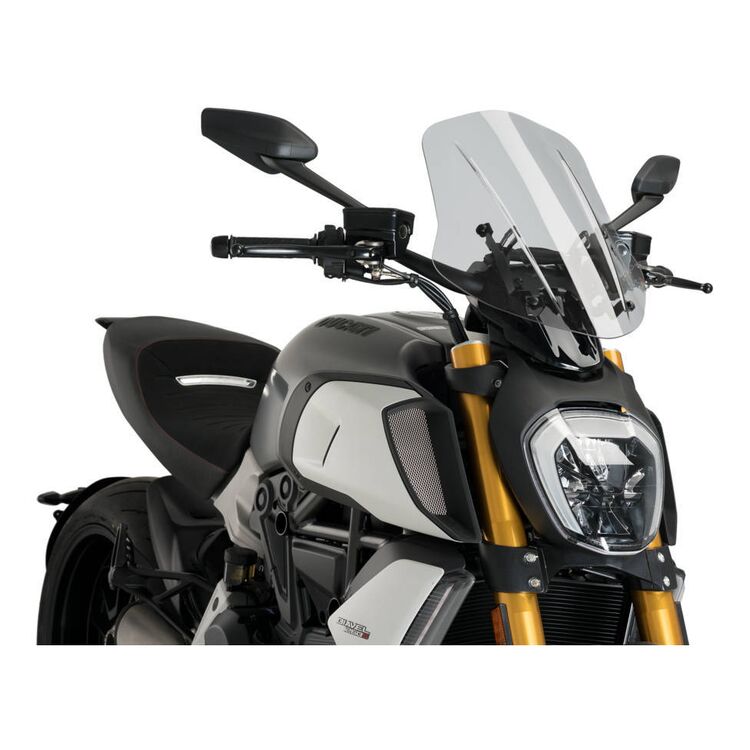 Puig Touring Naked New Generation Windscreen for Ducati Diavel 1260 2019-21