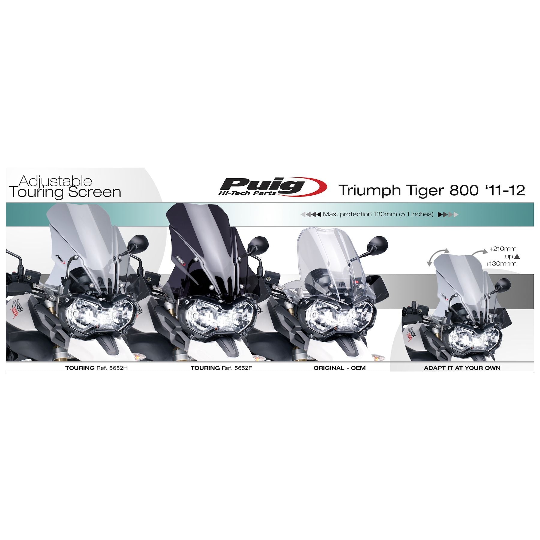 Puig Touring Windscreen Triumph Tiger 800 2011-2017