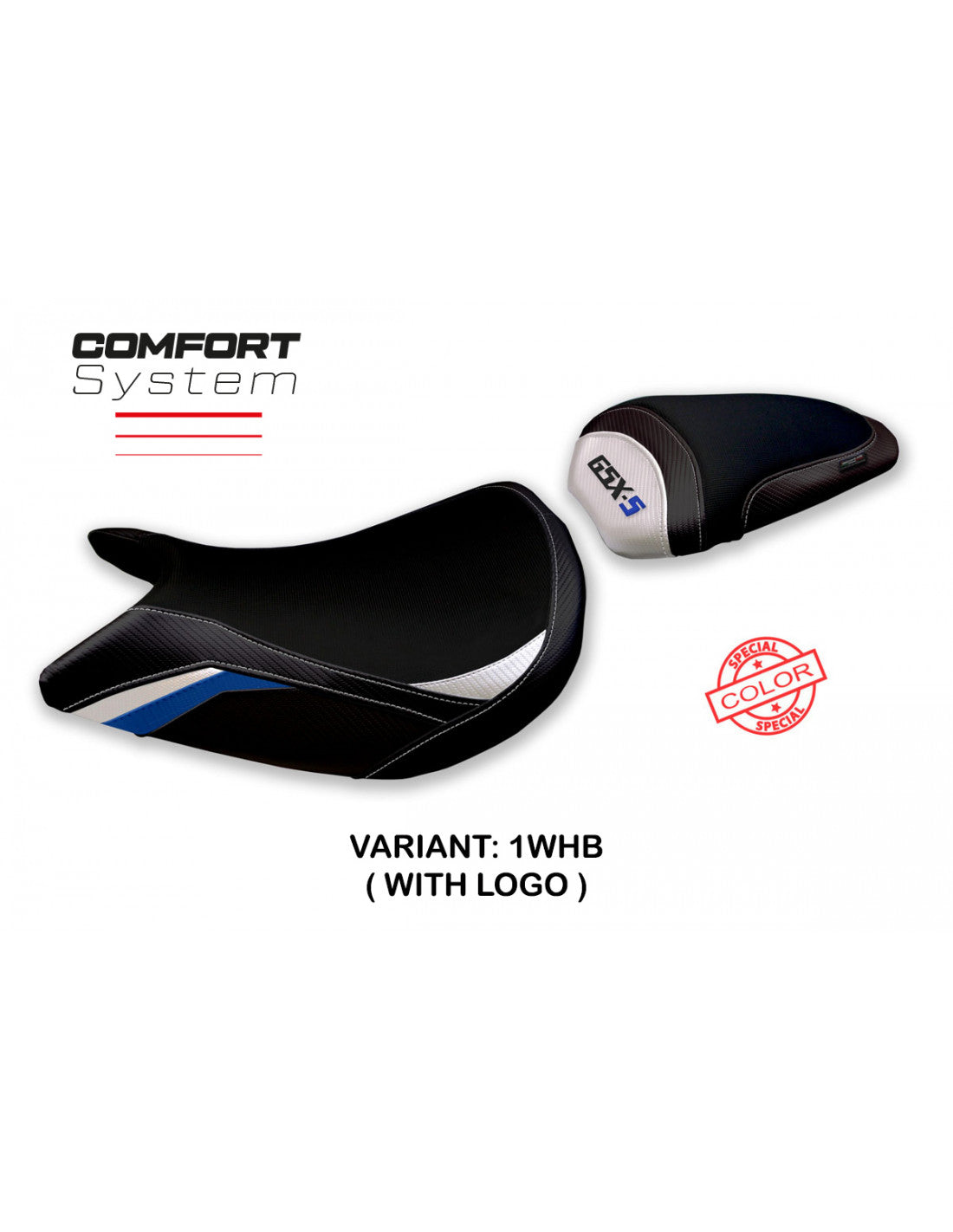 Tappezzeria Lindi Special Color Comfort System Seat Cover for Suzuki GSX-S1000