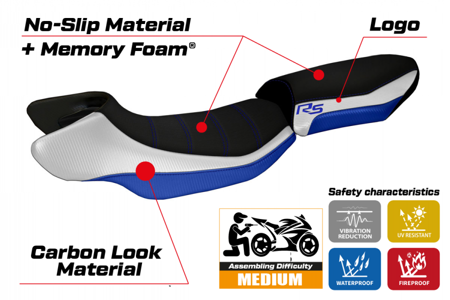 Tappezzeria Aurelia Special Color RS Comfort System Seat Cover for BMW R1200 RS