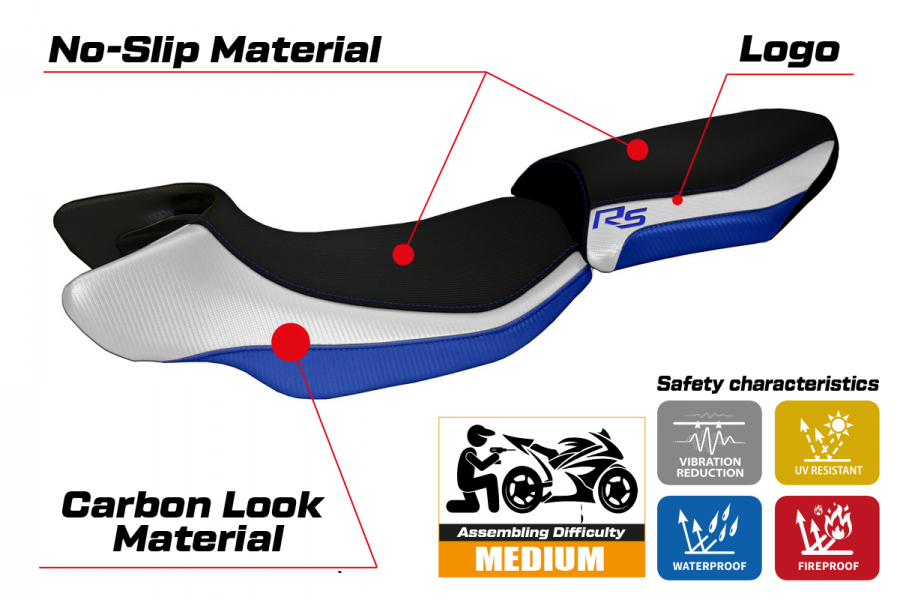 Tappezzeria Aurelia Special Color RS Seat Cover for BMW R1200 RS