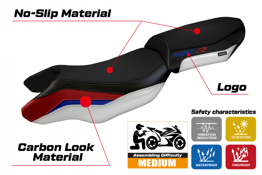 Tappezzeria Puma Special Color Seat Cover for BMW R 1250 R