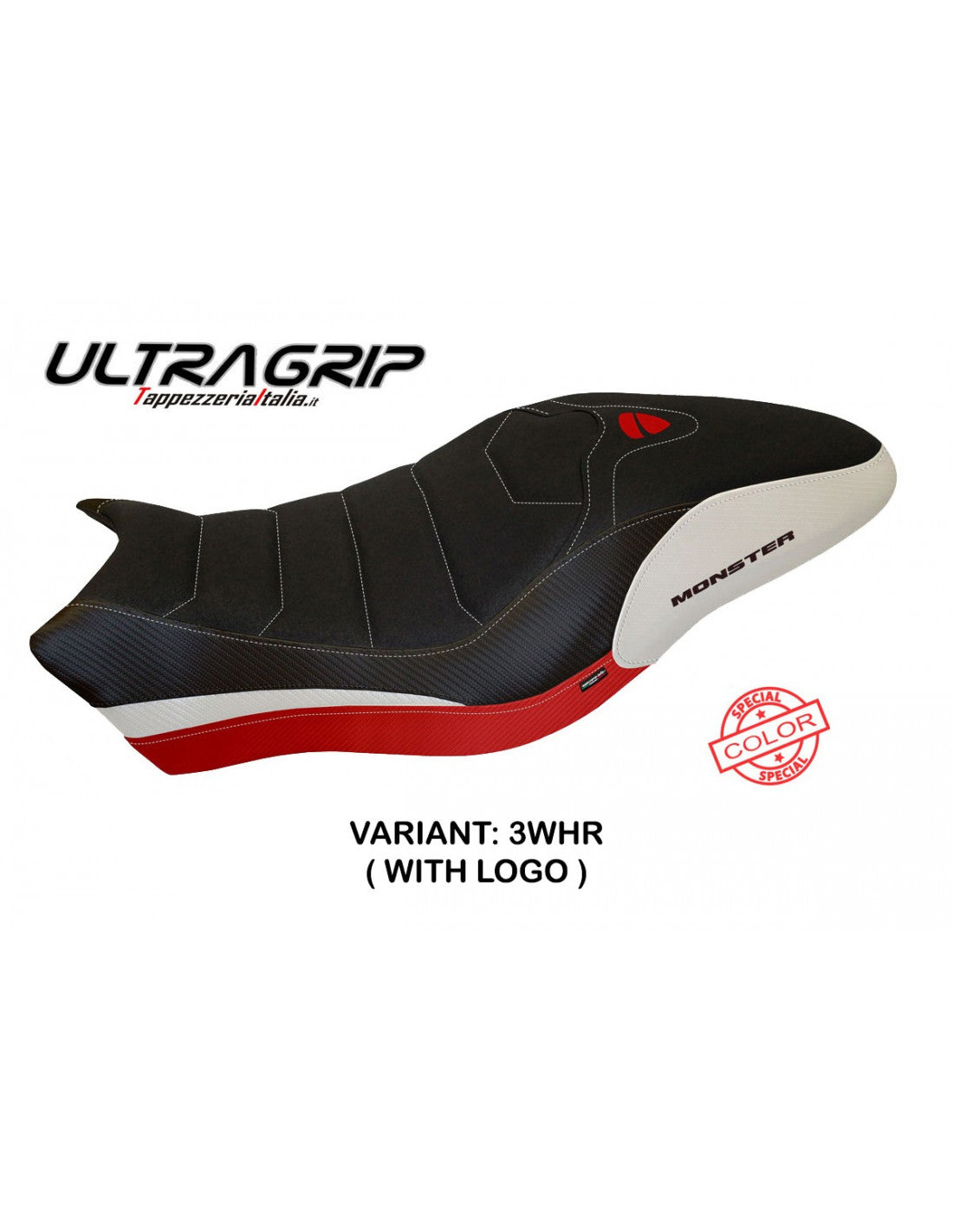 Tappezzeria Piombino Special Color Ultragrip Seat Cover for Ducati Monster 821
