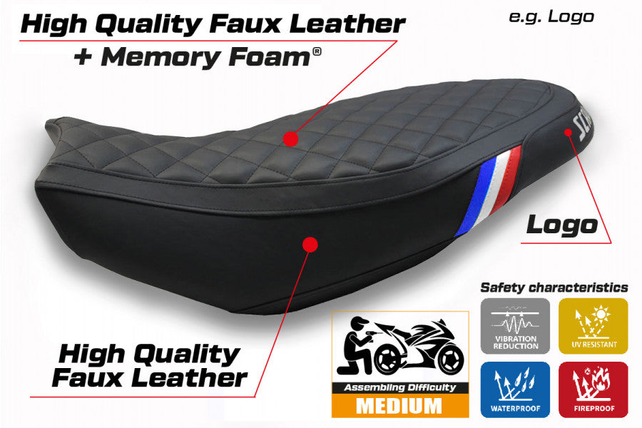 Tappezzeria Vintage Comfort System Seat Cover for Ducati Scrambler Cafe Racer
