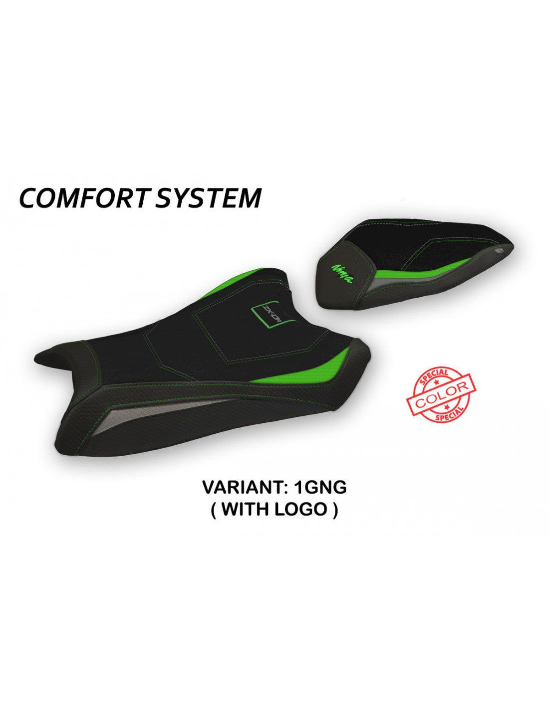 Tappezzeria Hervas Special Color Comfort System Seat Cover for Kawasaki ZX-10R 2016-20