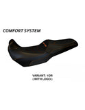 Tappezzeria Malay Total Black Comfort System Seat Cover for Kawasaki Versys 1000