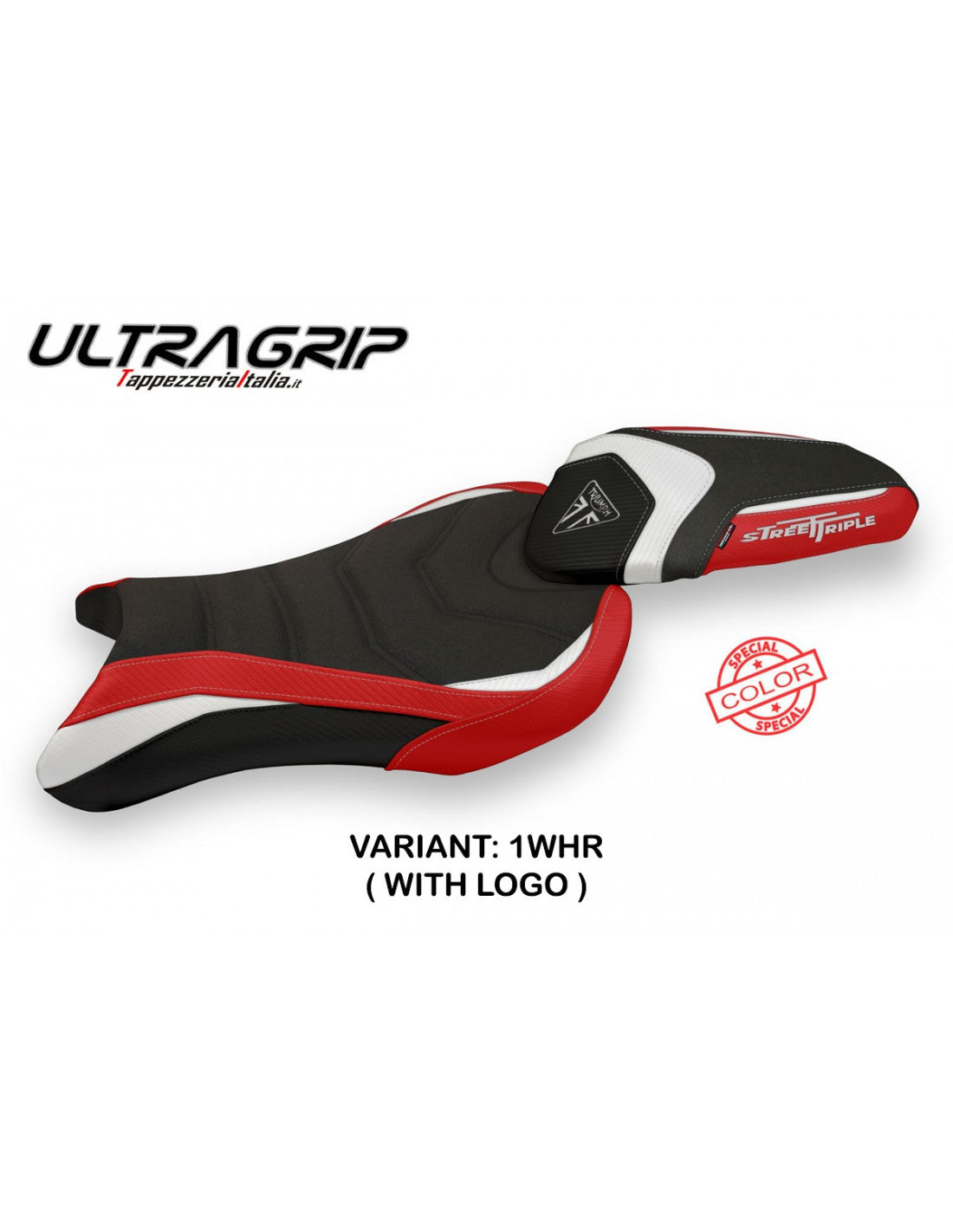 Tappezzeria Avane Special Color Ultragrip Seat Cover for Triumph Street Triple RS