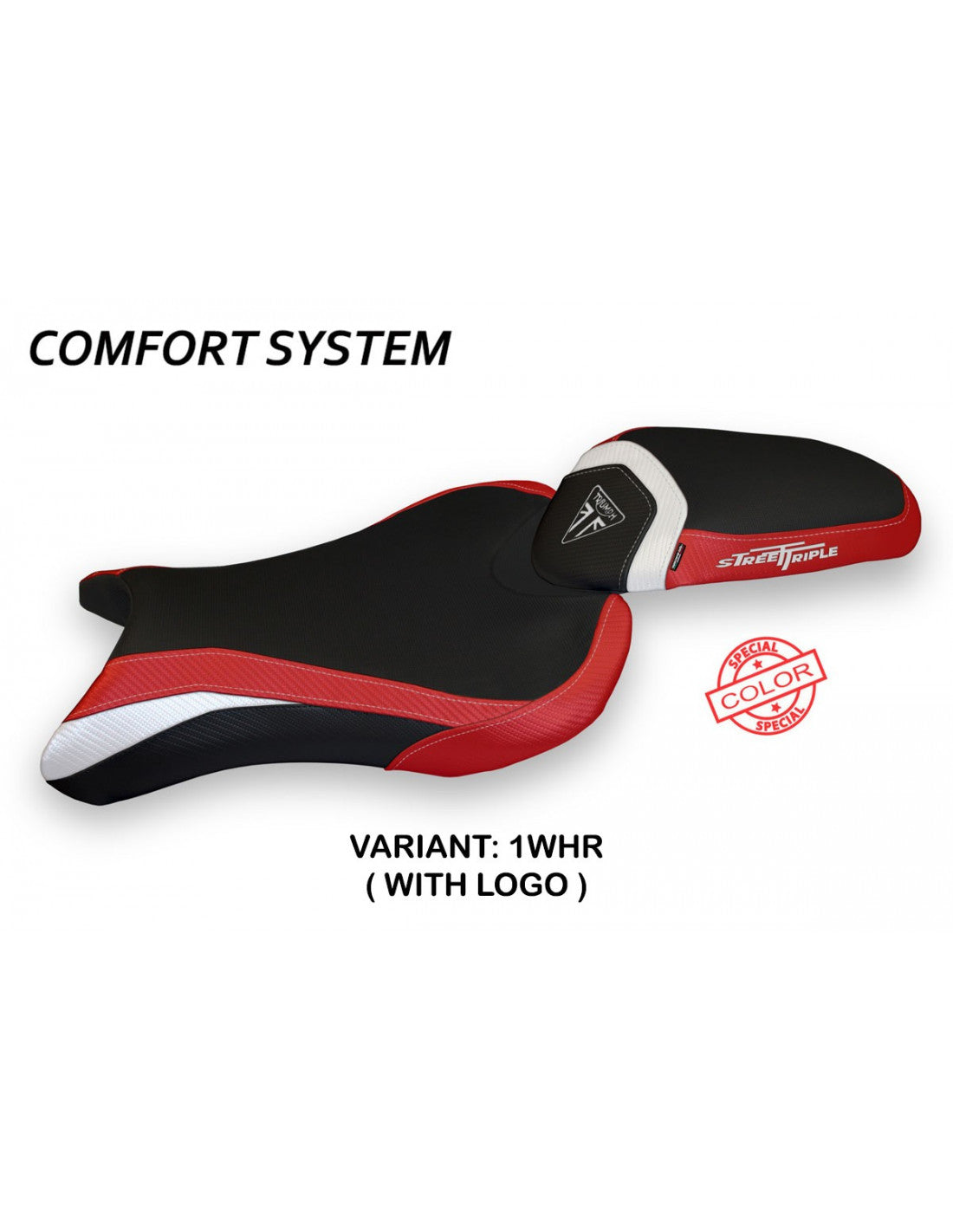 Tappezzeria Molina Special Color Comfort System Seat Cover for Triumph Street Triple RS