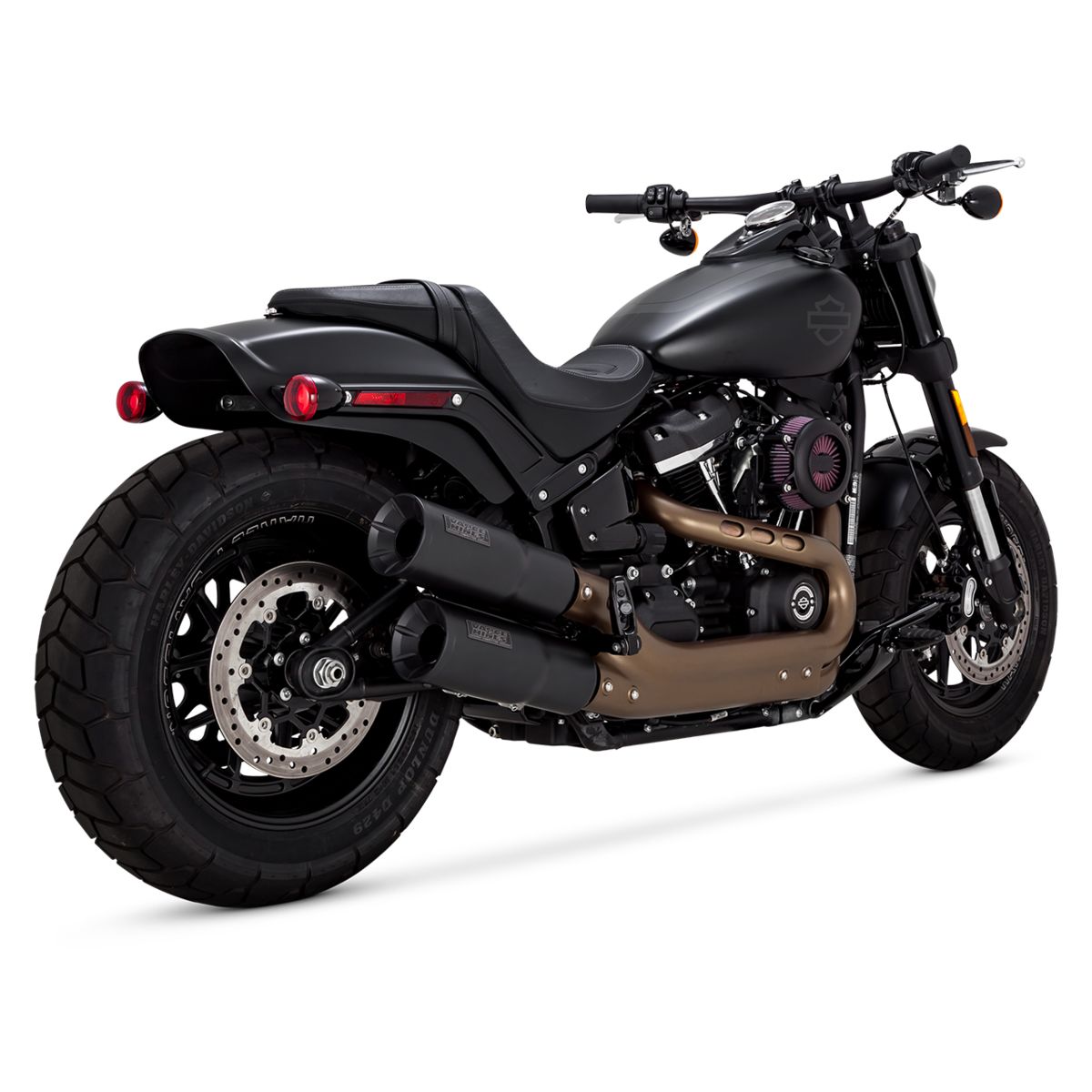 Vance & Hines Hi-Output Slip-On Mufflers For Harley Softail Fat Bob 2018-2020