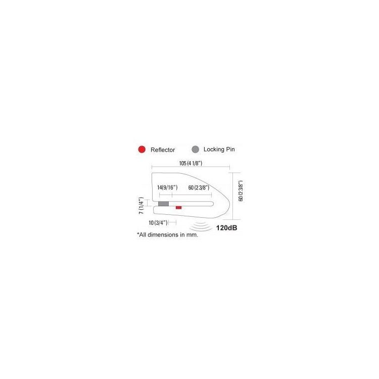 Xena XX15 Disc Lock with Alarm