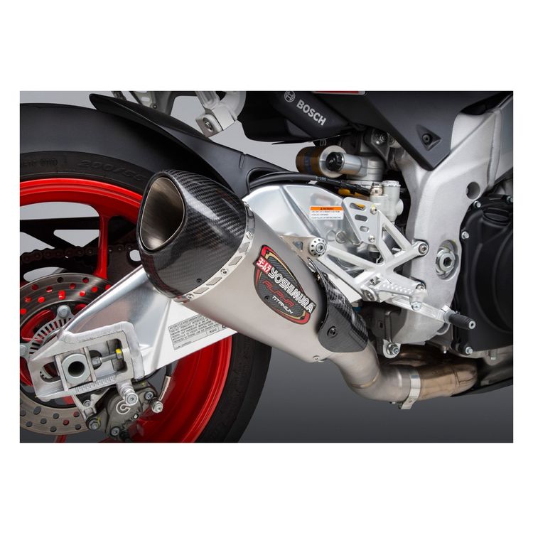Yoshimura Alpha T Works Race Slip-On Exhaust for Aprilia Tuono V4 1100 RR
